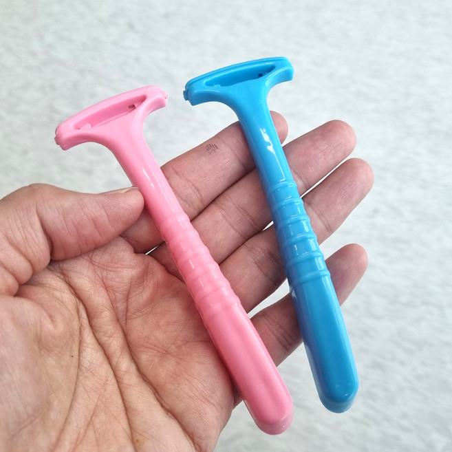 발 각질 제거 면도기 뒤꿈치 굳은살관리, 핑크, 2