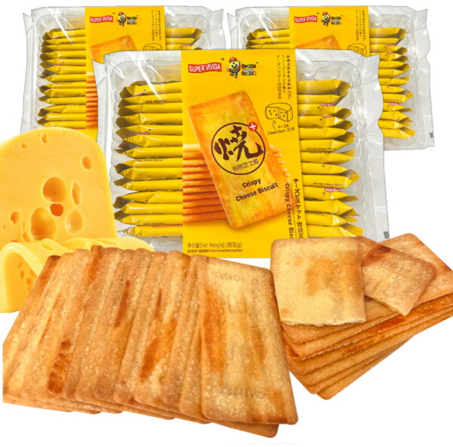 슈퍼비비가 크리스피 치즈맛 비스킷 26p, 288g, 3개