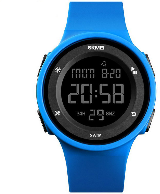 SKM 스포츠 디지털 알람 헬스 전자손목시계