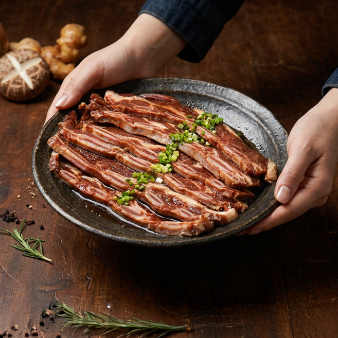 밥도둑 한입 LA갈비, 2개, 500g