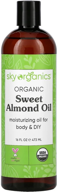 Sky Organics 오가닉 스위트 아몬드 오일 473ml(16fl oz) 2팩, 1개, 473ml - 쿠팡