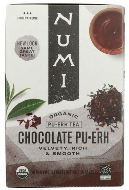 유기농 차 초콜릿 보이차 16개/상자 Organic Tea Chocolate Puerh 16/Box, 1개, 35.2g, 16