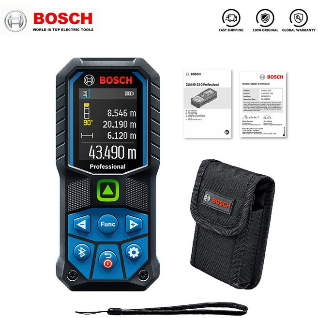 Bosch GLM 50-27 CG 녹색 레이저 측정기 거리 Bluetooth가 장착된 50미터 줄자, 01 빠른, 02 50-27CG with bag
