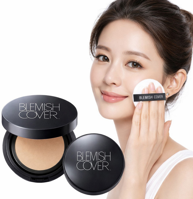 한스킨 블레미쉬 여름 가을 쿠션 팩트 모공 커버 팩트, 1개, 라이트(20-23호)