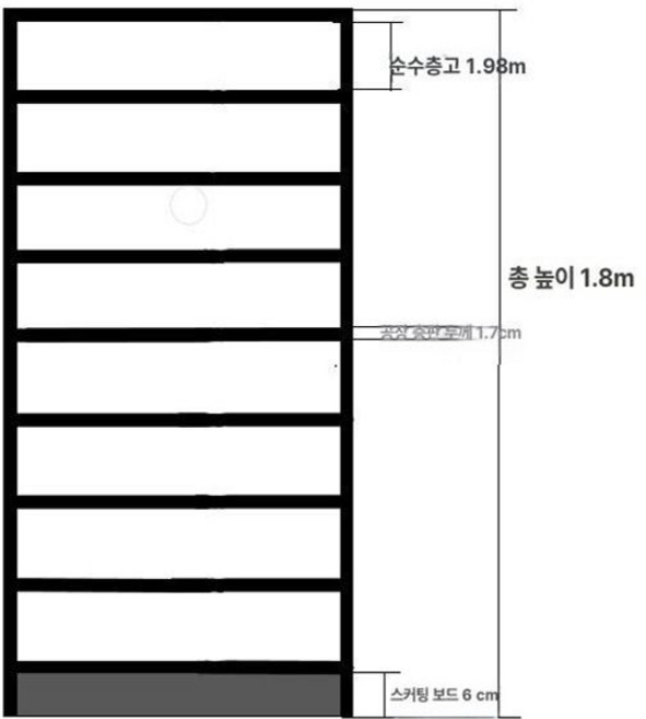 만화책 책장 DVD 선반 북타워 진열장 서재 책꽃이 장식장 수납함 만화 슬림형 전나무, 180x80x20cm 8단 A