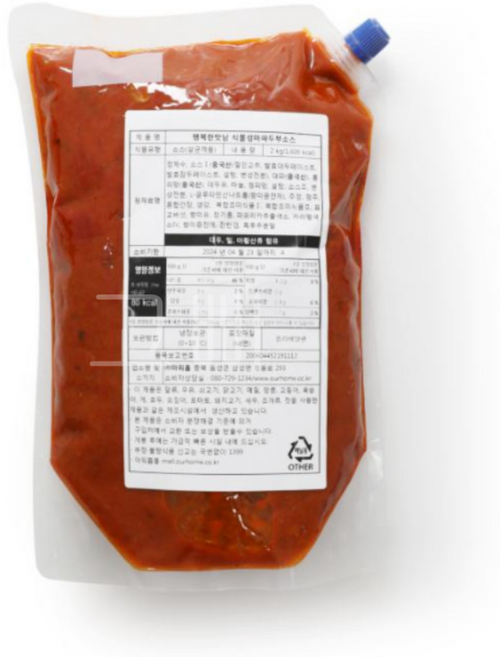 아워홈 식물성 마파두부 소스 2kg 비건소스, 1개
