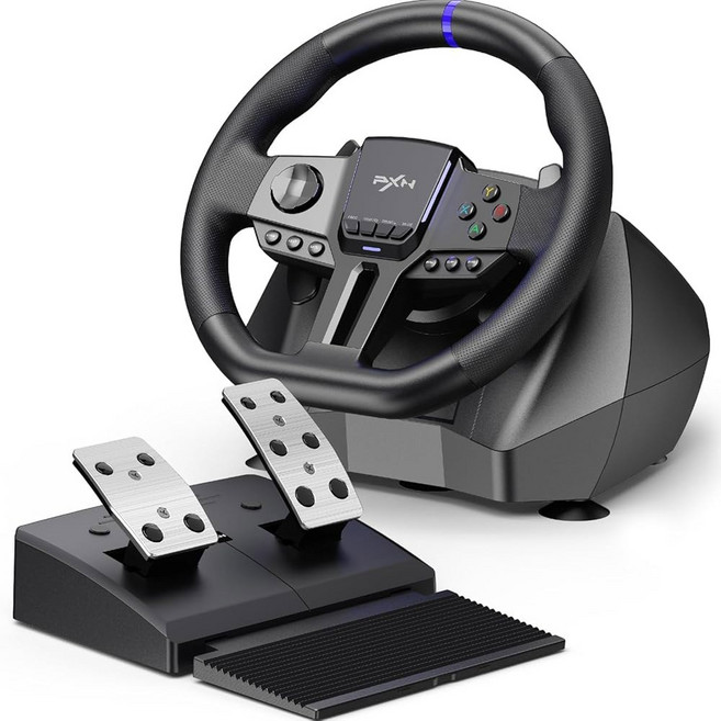 PXN - V900 GEN2 레이싱 스티어링 휠 270 900 회전 PC PS4 PS3 스위치 Xbox One Series X/S용 페달, 1개
