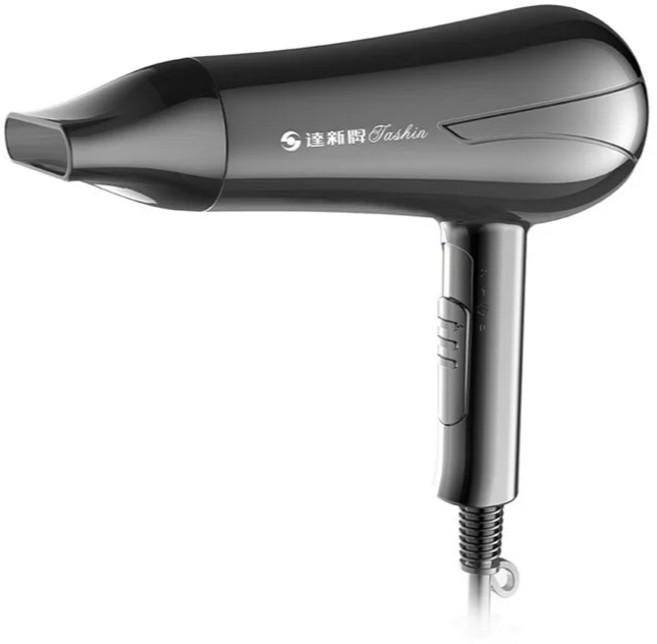 達新牌 低磁專業吹風機 750W 呵護秀髮 快速吹乾 輕巧易握, 黑, TS-2166K