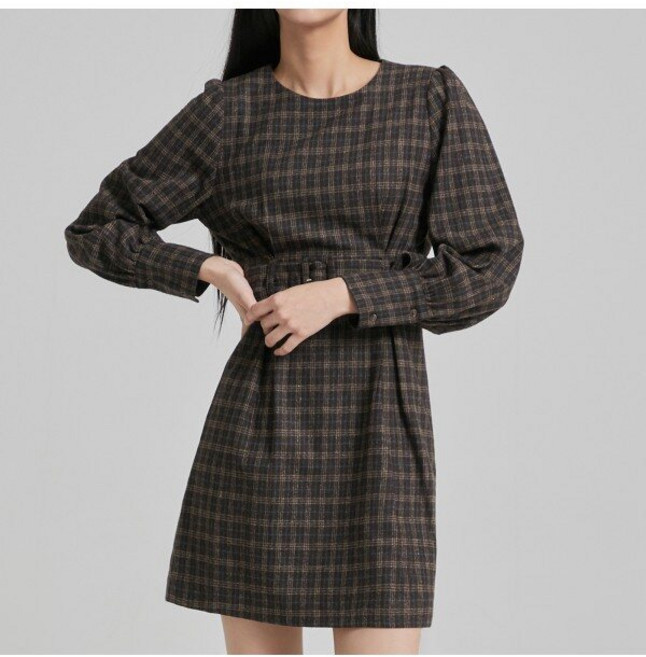 미쏘 미쏘 벌룬소매 미니원피스 OWAT13G RE(MIWOWAC1QG).