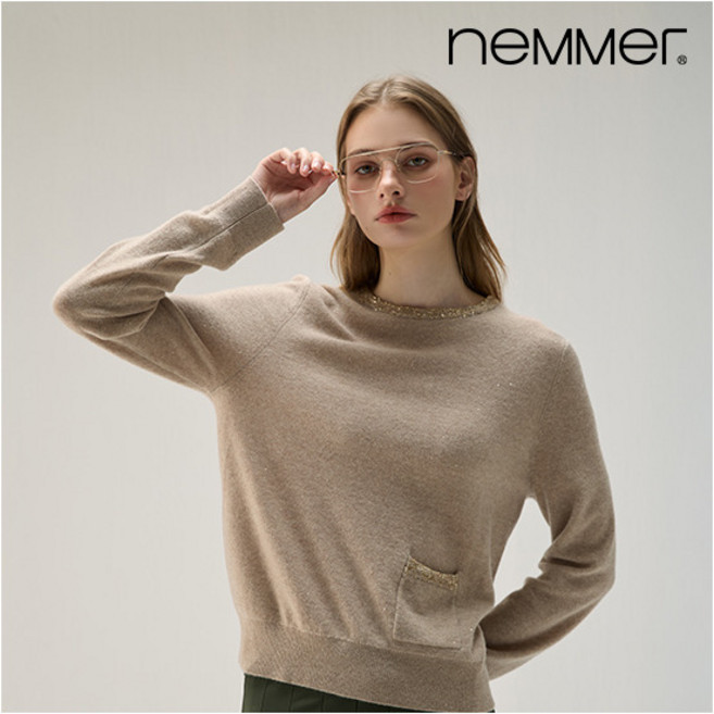 [네메르] (25FW) 루미에르 캐시울 블랜디드 니트