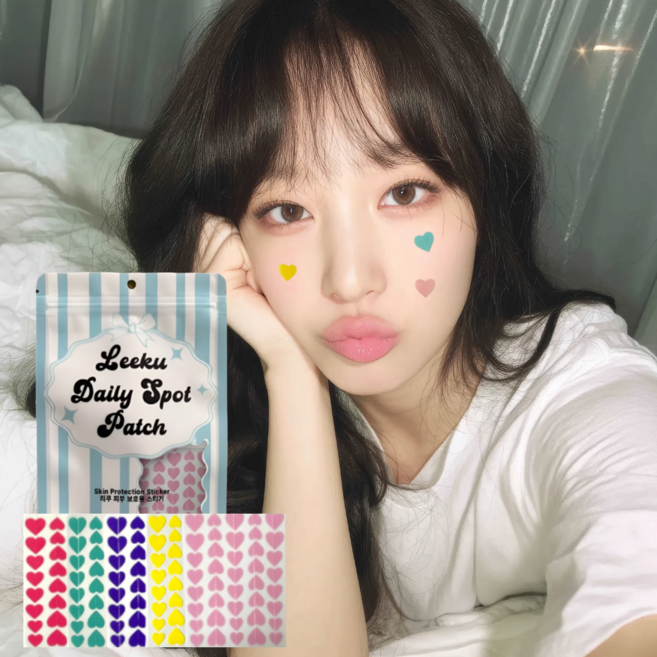 티비티 하트 모양 여드름 커버 스팟 패치, 1개, 200개입