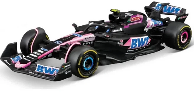 Bbugo 1:43McLaren F1 레드불 레이싱 태그 RB19 라스베가스 베르스타펜 # 애스턴 마틴 Amr23 BWT 알파인 팀, 05 A524 10 Pink