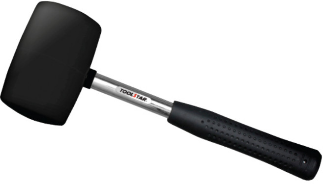 툴스타 고무망치 TS-RHB시리즈 블랙 265mm~325mm 쇠자루, 1개, TS-RHB32