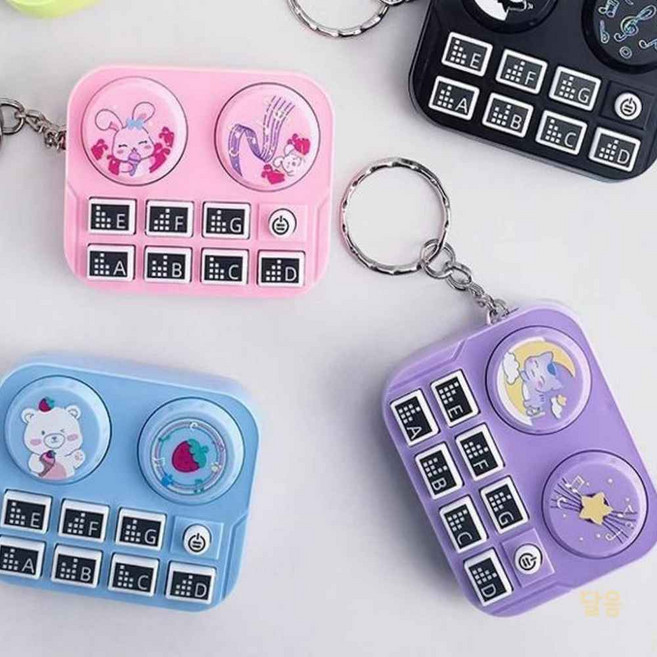 라망 디제잉 머신 키링 랜덤발송 소형오락기, 1