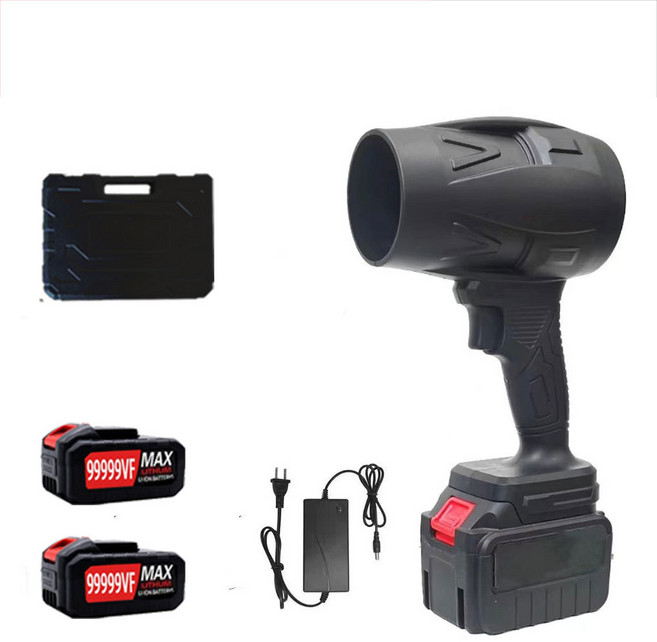 無刷吹塵機 雙電池套裝, 無刷暴力吹塵機【電池2+充電器1+塑箱】, 黑, 無刷暴力吹塵機