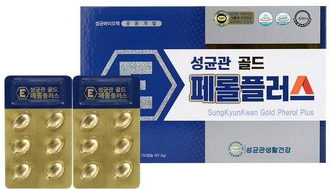 성균관 생활건강 골드 페롤플러스 450mg x 150캡슐(총50일분) 1세트, 150정, 1개 - 쿠팡
