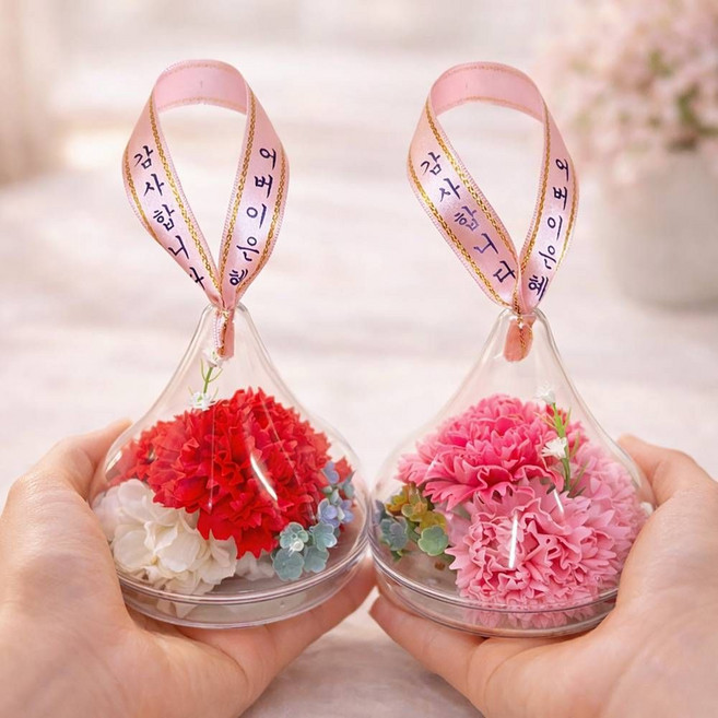 물방울 카네이션 돔 선물세트 어버이날 스승의날 부모님 선물 선생님선물, 단품