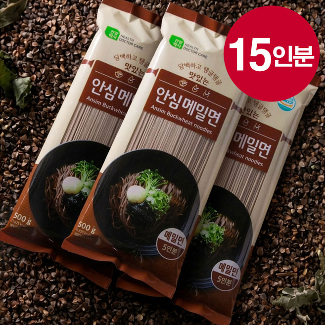 안심메밀면, 3개, 500g