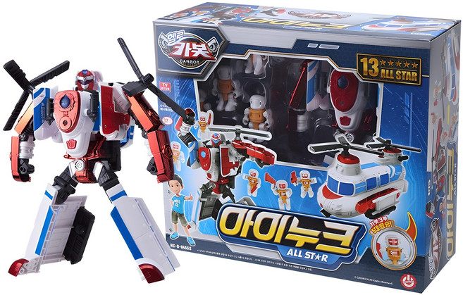 헬로카봇 아이누크 올스타 변신 로봇장난감, 혼합색상, 1개