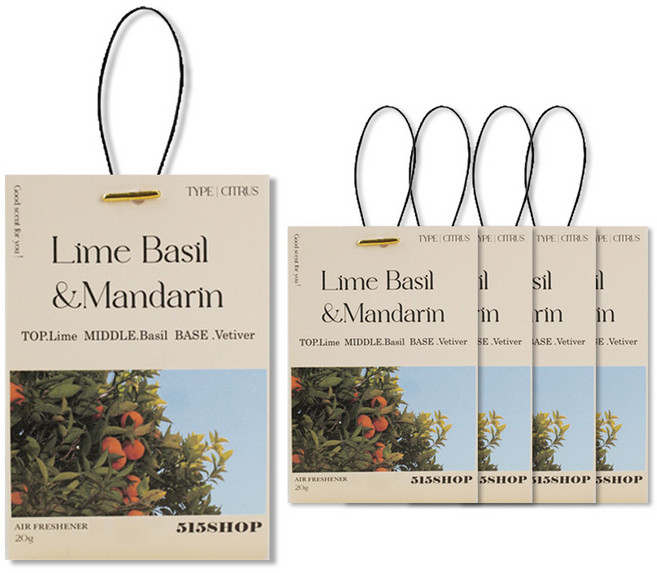515샵 샤쉐 라임바질만다린, 17g, 5개