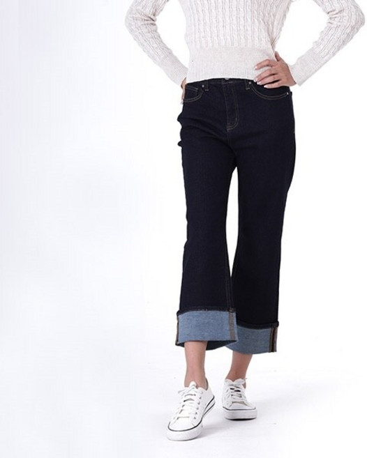 여성) 노말워싱 빈티지 TG핏 변형 롤업_AM3DTG571-VN