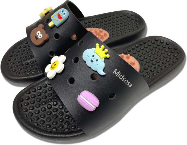 믿소사 국산 실내 층간소음 지압슬리퍼 파츠형 발아치 붓기 다이어트 체형교정