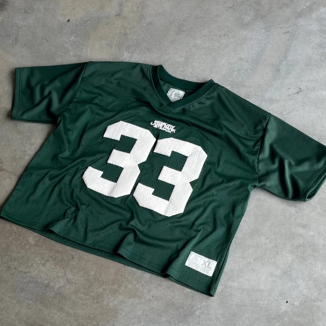 CL-0444-U 휘잇 남녀공용 No.33 오버핏 여름 럭비 티셔츠 반팔티