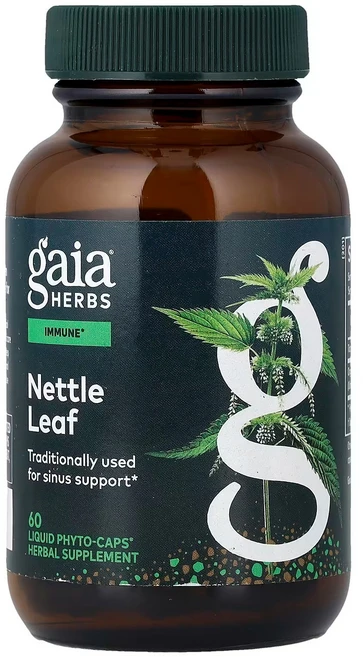가이아 허브 Gaia Herbs 쐐기풀 잎 식물성 액상 Phyto Caps 60정, 1개 - 쿠팡