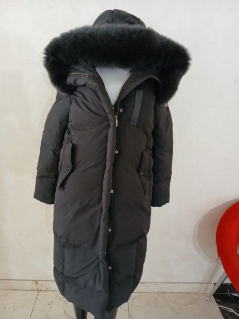 [중*고] 에고이스트 풍성폭스퍼 구스다운 롱패딩 55 (NB11371)