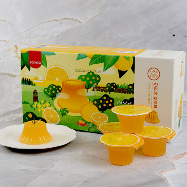 제주 한라봉 젤리뽀 삼립 제리뽀 여행선물 기념품, 16개, 60g