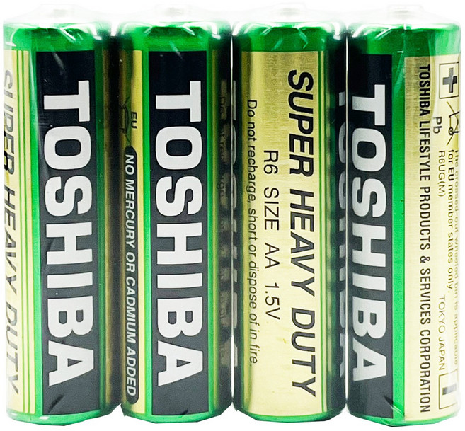 東芝 TOSHIBA 環保碳鋅電池 - 1號 2號 3號 4號 9V 電池 (1號2入 2號2入), 1個