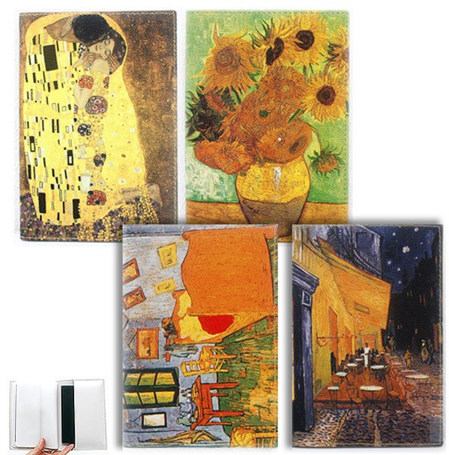 덕산유앤지 고주파 명화 통장케이스 (통장지갑)