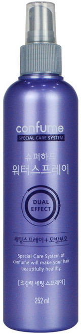 (퍼플)과일나라 컨퓸 슈퍼하드 헤어 워터 스프레이 3개, 252ml