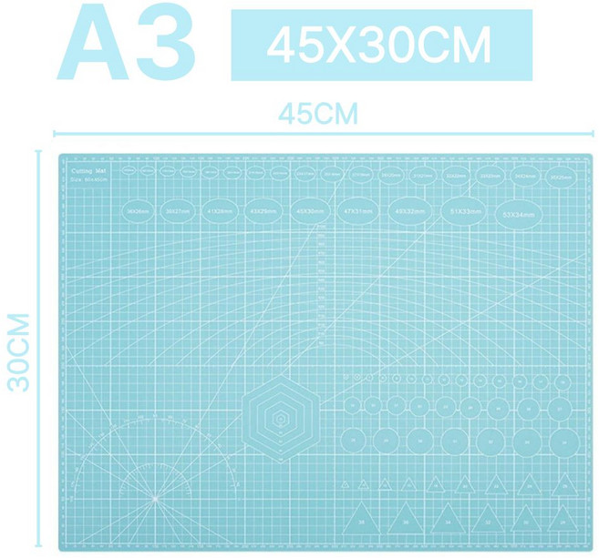 벨라킨 양면사용 데스크 컷팅매트, 민트