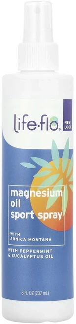 단백질 비타민 철분 마그내슘 칼슘 Life-flo 마그네슘 오일 스포츠 스프레이 237ml(8fl oz) 고루고루섭취해주세요, Lifeflo마그네슘오일스포츠스프레이237ml8floz - 쿠팡