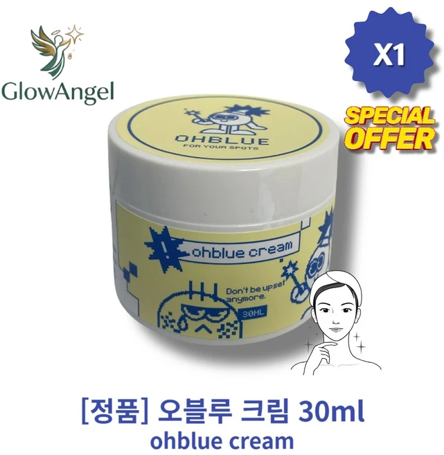 [정I품] IHIOTI IOIHIBLUEI ICIREAIMI 오블루 크림 I맑은피부I I여드름관리I I피부트러블I, 1개, 30ml - 쿠팡