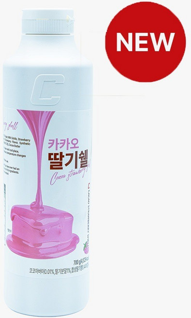 카카오 딸기 초코쉘 아이스크림 토핑 딸기쉘, 1개, 700g