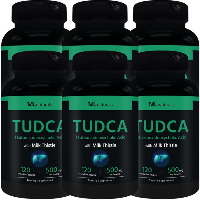 [미국빠른직구] 신제품 마이라이프 내추럴스 투드카 (타우린+우르소데옥시콜산) with 밀크씨슬, 6개, 120정