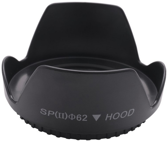DC-SN 후드 62mm 스크류 마운트 플라워 크라운 렌즈 후드 꽃잎 캐논에 대 한 니콘 Tamron 시그마 소니 62mm 렌즈 블랙, 1개