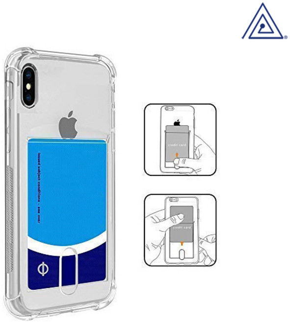 플럭스 카드 수납 불사 투명 휴대폰 케이스