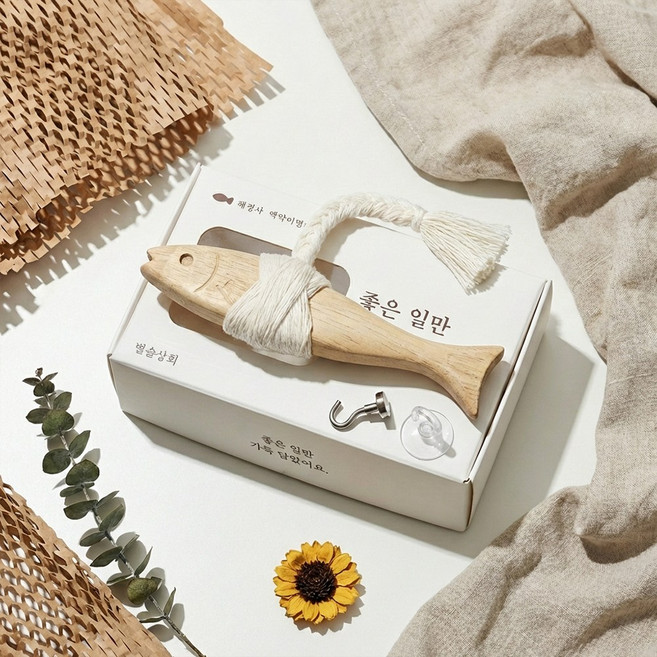 [국내제작]별솔 액막이 명태 차량 현관 자석 집들이 개업선물 액막이, 감성