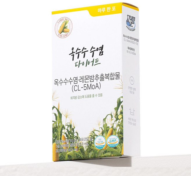 옥수수수염 레몬밤 차 붓기 체지방 다이어트 티백, 1박스, 14개입, 18g