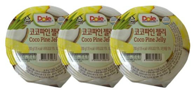 Dole 컵젤리 코코파인 동원, 200g, 3개