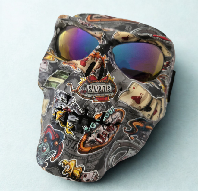 아트 그래피티 스키 스노우 오토바이 바이크 워터밤 방풍 UV400 고글, 1개, 그레이E