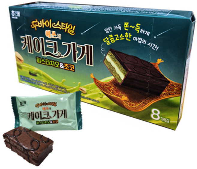 오예스 예쓰의 케이크가게 두바이 피스타치오 & 초코, 280g, 1개