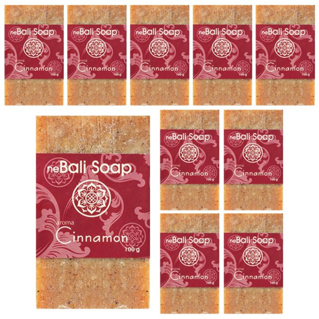 발리솝 천연 수제 세수 세안 비누 여드름 모낭염 시나몬, 100g, 10개입