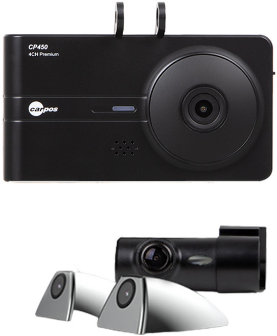 카포스 4채널 블랙박스 CP450 전방 풀FHD 360도 사각지대 없는 빈틈없이 영상 녹화 IPS LCD패널 탑재 64GB 메모리포함, 카포스CP450