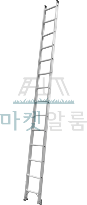 알룸 국산 알루미늄 일자형 사다리 일자사다리 5m, 1개