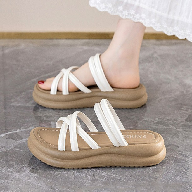 Modern Fashion 여성 심플한 뮬 슬리퍼 발편한 샌들 F62