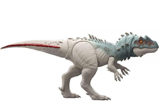 Mattel 쥬라기 월드 공룡 피규어 장난감 거대한 스래셔 대형 스테고사우루스 2가지 공격 액션 및 진화 기능 디지털 플레이, Mattel 쥬라기 월드 공룡 피규어 장난감, 거대한